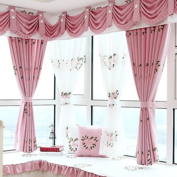 curtain & drapes pastoral curtains for living dining room bedroom warm pink princess embroidered fresh bay window finished product customiza
curtain & drapes pastoral curtains for living dining room bedroom warm pink princess embroidered fresh bay window finished product customiza