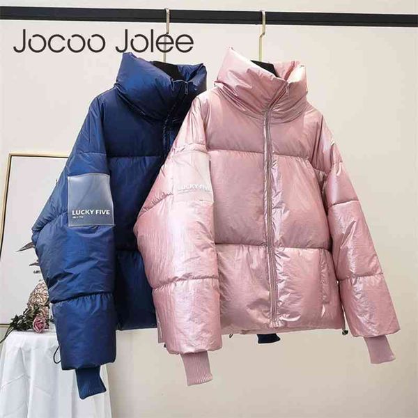 female glossy parka winter women large size thick jacket loose white duck coat waterproof outerwear 210416, Black
female glossy parka winter women large size thick jacket loose white duck coat waterproof outerwear 210416, Black