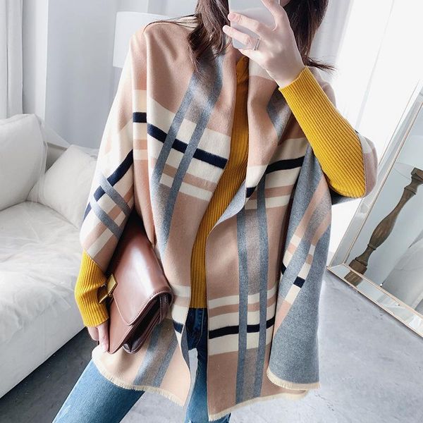 scarves korean version of the women's warm scarf striped summer air conditioning shawl in winter 2021 cashmere-like woman, Blue;gray
scarves korean version of the women's warm scarf striped summer air conditioning shawl in winter 2021 cashmere-like woman, Blue;gray