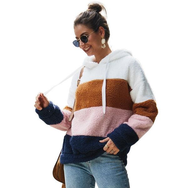 women's hoodies & sweatshirts lossky women sweatshirt striped patchwork ladies long sleeve pullover plush autumn winter female warm clo, Black
women's hoodies & sweatshirts lossky women sweatshirt striped patchwork ladies long sleeve pullover plush autumn winter female warm clo, Black