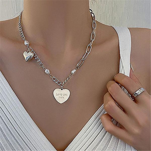 pendant necklaces girafe 2021 arrival fashion elegant sweet girls pearl heart necklace love you for women students party choker jewelry gift, Silver
pendant necklaces girafe 2021 arrival fashion elegant sweet girls pearl heart necklace love you for women students party choker jewelry gift, Silver