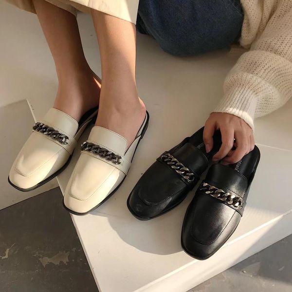 slippers s women autumn flats slip on metal chains design fashion slides casual comfortable shoes woman cm8t, Black
slippers s women autumn flats slip on metal chains design fashion slides casual comfortable shoes woman cm8t, Black