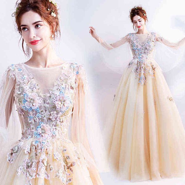 luxury prom dresses 2021 autumn pale gold bride long sleeve art examination banquet performance bridmaid evening, Black
luxury prom dresses 2021 autumn pale gold bride long sleeve art examination banquet performance bridmaid evening, Black