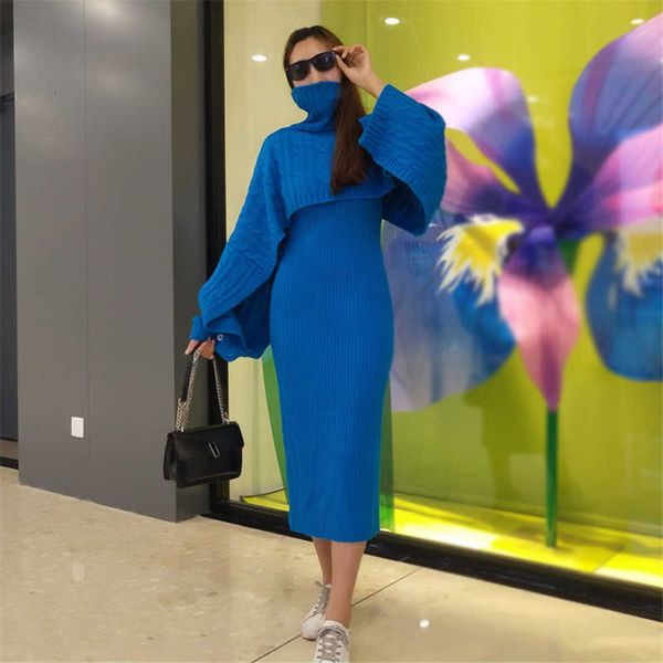 two piece dress runway winter women 2 blue cloak knitted turtlenek loose crop + vest long split bodycon pencil skirt suits 13t8, White
two piece dress runway winter women 2 blue cloak knitted turtlenek loose crop + vest long split bodycon pencil skirt suits 13t8, White