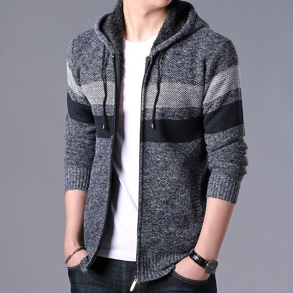 men's jackets sweater jacket men mens coat hooded korean casual plush thickened knitted zipper 2021 warm, Black;brown
men's jackets sweater jacket men mens coat hooded korean casual plush thickened knitted zipper 2021 warm, Black;brown