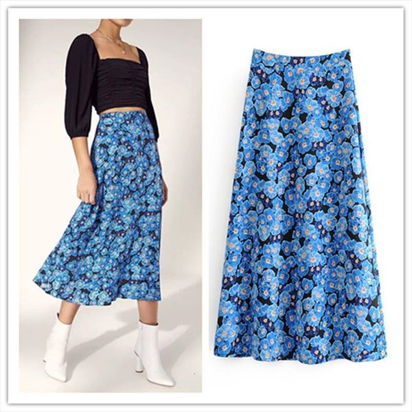 fashion elegant chiffon slim women skirts vintage blue floral print faldas spring summer casual party basic zipper jupe nz0207, Black
fashion elegant chiffon slim women skirts vintage blue floral print faldas spring summer casual party basic zipper jupe nz0207, Black
