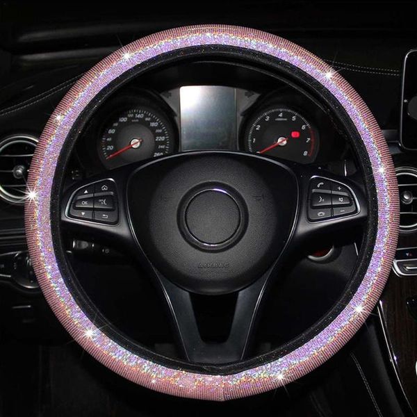 steering wheel covers car auto cover luxury leather glitter bling breathable anti-slip protector universal 38cm
steering wheel covers car auto cover luxury leather glitter bling breathable anti-slip protector universal 38cm