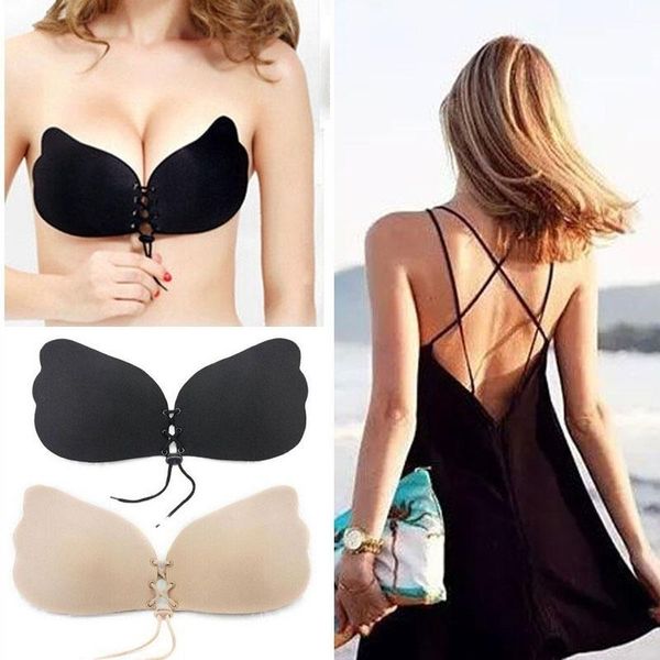 silicone self adhesive push-up bra backless strapless drawstring invisible nipple sticker covers for women wedding party gym clothing, White;black
silicone self adhesive push-up bra backless strapless drawstring invisible nipple sticker covers for women wedding party gym clothing, White;black
