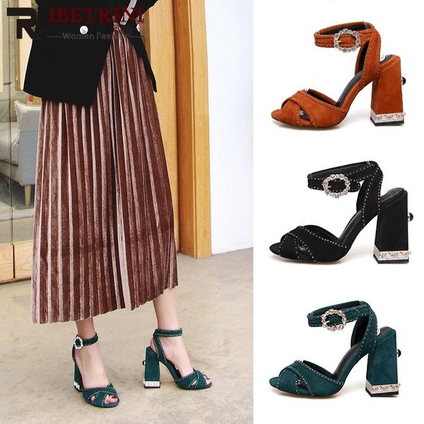 women summer genuine leather suede sandals large size 34-43 super high heels decorating shoes woman, Black
women summer genuine leather suede sandals large size 34-43 super high heels decorating shoes woman, Black