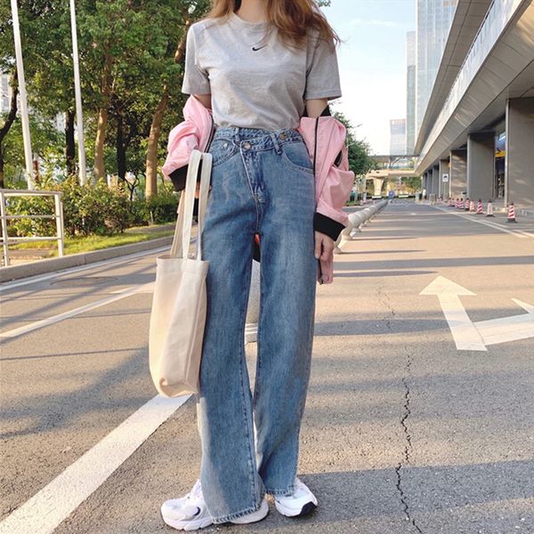 women's jeans jeans high-legged broad leg, blue streetwear vintage fashion harajuku slacks straight un2m
women's jeans jeans high-legged broad leg, blue streetwear vintage fashion harajuku slacks straight un2m