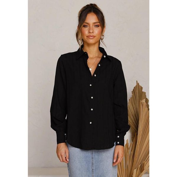 autumn winter fashion european american street temperament button cardigan long sleeve lapel solid color loose blouse #9130 women's blo, White
autumn winter fashion european american street temperament button cardigan long sleeve lapel solid color loose blouse #9130 women's blo, White