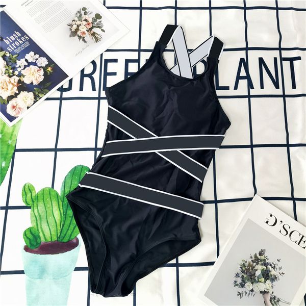 cross strap one piece swimwear letter printed designer swimsuit women outdoor travel swimming wear, White;black
cross strap one piece swimwear letter printed designer swimsuit women outdoor travel swimming wear, White;black