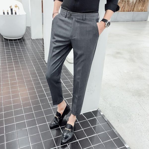 business pants to ankle men, casual pants, office, street wear, men's 6 colors, 2021 suits & blazers, White;black
business pants to ankle men, casual pants, office, street wear, men's 6 colors, 2021 suits & blazers, White;black
