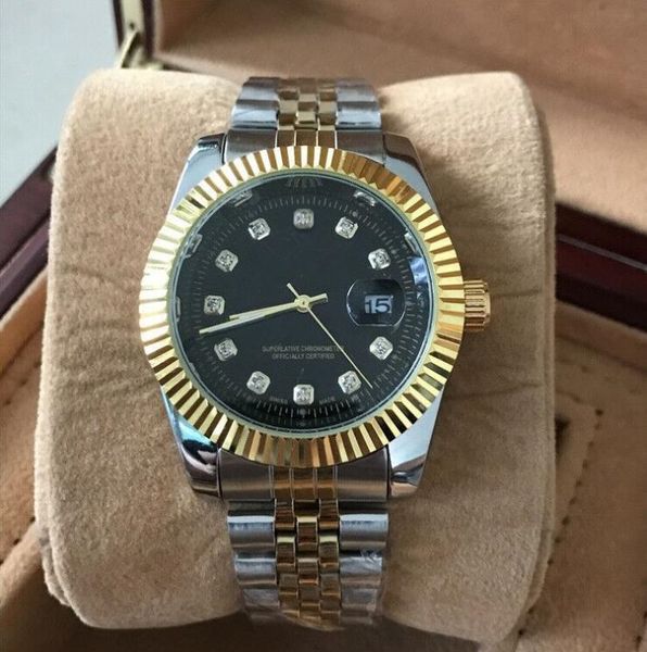 gold silver watch mens watches fashion dress datejust 7 color dial stainless steel movement automatic calendar, Slivery;brown
gold silver watch mens watches fashion dress datejust 7 color dial stainless steel movement automatic calendar, Slivery;brown