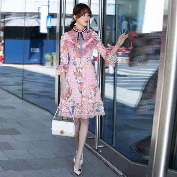 feminine fashion high-quality street-style expanded sleeves ruffled up patchwork rentals printing party stylish dress embroidery, Black;gray
feminine fashion high-quality street-style expanded sleeves ruffled up patchwork rentals printing party stylish dress embroidery, Black;gray