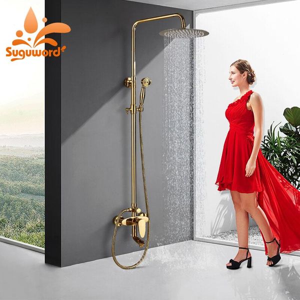 suguword golden shower combo set and cold switch system mixer tap brass head hand bathroom sets
suguword golden shower combo set and cold switch system mixer tap brass head hand bathroom sets