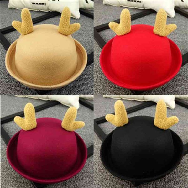 brand caps parent child antler christmas hat winter korean version hat children's men's and solid color woolen autumn dome brit, Blue;gray
brand caps parent child antler christmas hat winter korean version hat children's men's and solid color woolen autumn dome brit, Blue;gray