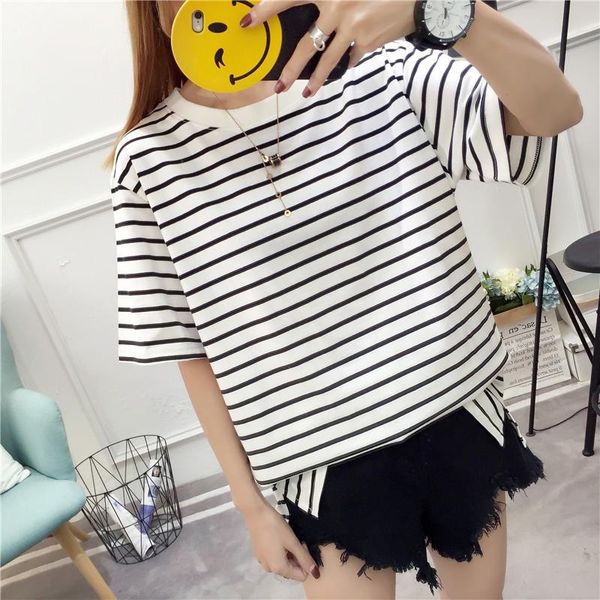 t-shirts women harajuku oversize short sleeve bf striped womens loose students korean style classic t-shirt female chic tee women's, White
t-shirts women harajuku oversize short sleeve bf striped womens loose students korean style classic t-shirt female chic tee women's, White