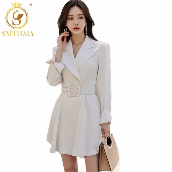 est fashion designer korea dress women's long sleeve notched mini white vestidos 210520, Black;gray
est fashion designer korea dress women's long sleeve notched mini white vestidos 210520, Black;gray