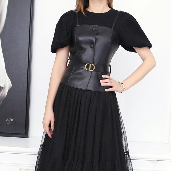 women's leather & faux style fashion short genuine vest retail and wholesale, Black
women's leather & faux style fashion short genuine vest retail and wholesale, Black