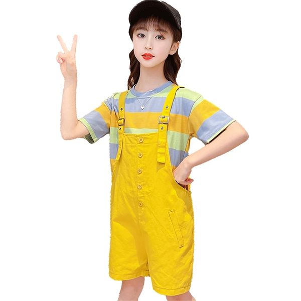 children clothes striped tshirt + jumpsuit costume for girls summer tracksuit girl casual style kids clothing 6 8 10 12 14 210528, White
children clothes striped tshirt + jumpsuit costume for girls summer tracksuit girl casual style kids clothing 6 8 10 12 14 210528, White