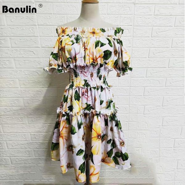banulin 2021 summer off shoulder beach party dresses women's flower print ruffles elastic waist short dress vestidos casual, Black;gray
banulin 2021 summer off shoulder beach party dresses women's flower print ruffles elastic waist short dress vestidos casual, Black;gray