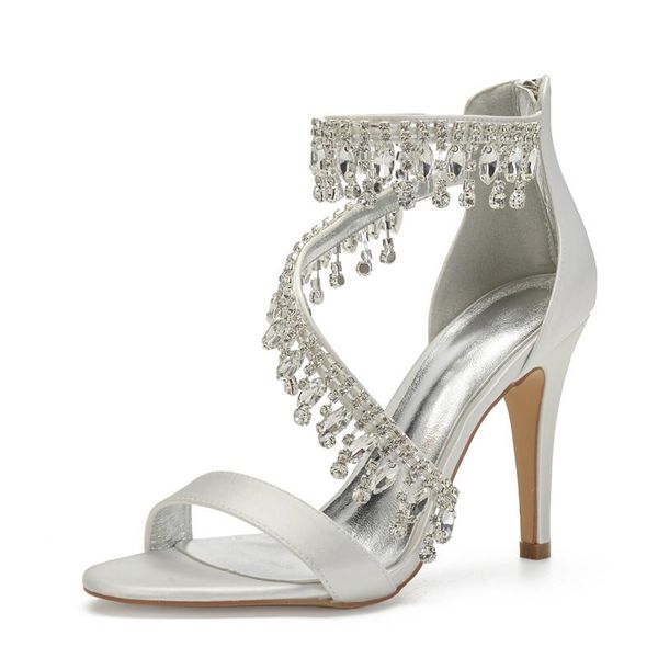 dress shoes wedding sandal for bride high heels crystal tassels zipper back formal evening party bridal, Black
dress shoes wedding sandal for bride high heels crystal tassels zipper back formal evening party bridal, Black
