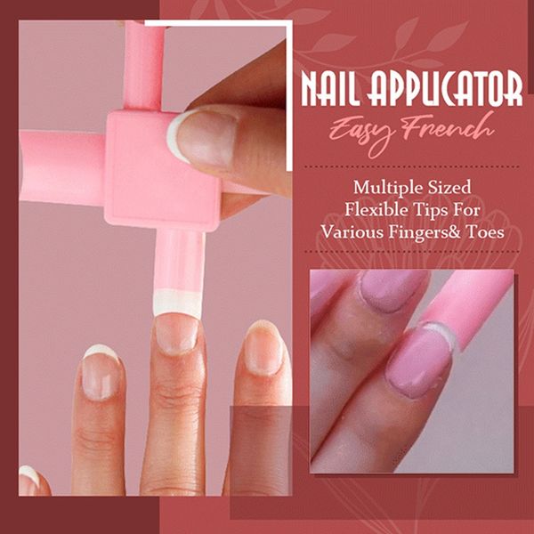 french form nail applicator simple reusable compact easy to apply and clean pink abs for nails polish art manicure tools 1218, Black
french form nail applicator simple reusable compact easy to apply and clean pink abs for nails polish art manicure tools 1218, Black