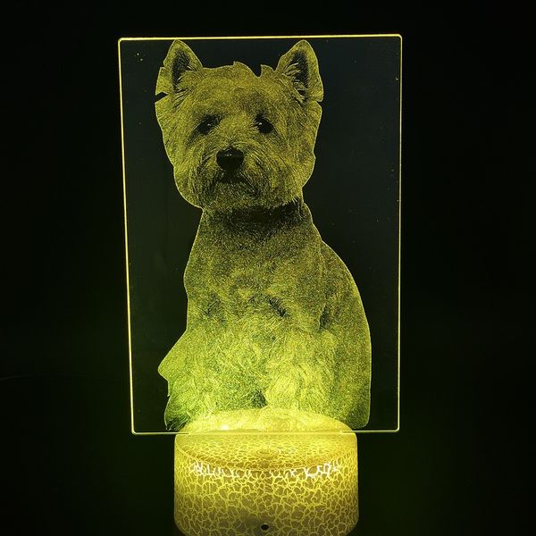animal nightlight led acrylic 3d night light baby room pet dog lamp bedside west-highland-white-terrier cute kids birthday gift
animal nightlight led acrylic 3d night light baby room pet dog lamp bedside west-highland-white-terrier cute kids birthday gift