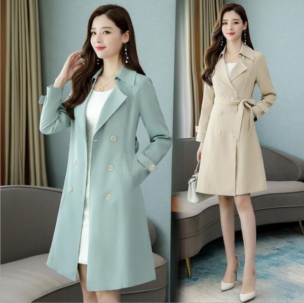 women's trench coats double breasted coat for women long sleeves womens casaco feminino overcoat woman european spring ladies jaqueta, Tan;black
women's trench coats double breasted coat for women long sleeves womens casaco feminino overcoat woman european spring ladies jaqueta, Tan;black