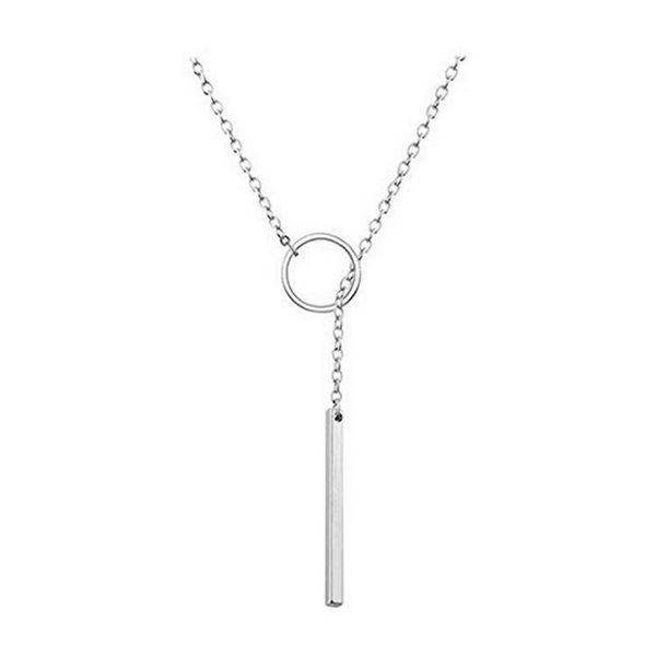 pendant necklaces contour style elaborately designed fashion necklace . simple personality metal circle bar combination, Silver
pendant necklaces contour style elaborately designed fashion necklace . simple personality metal circle bar combination, Silver