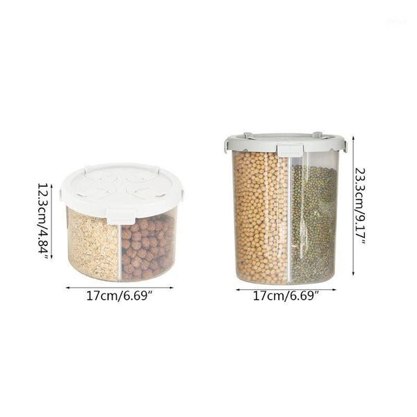 storage bottles & jars 4 grids plastic kitchen cereal dispenser grain box dry container 203f
storage bottles & jars 4 grids plastic kitchen cereal dispenser grain box dry container 203f