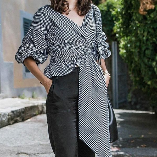 women's blouses & shirts white office lady elegant lantern sleeve surplice peplum off the shoulder plaid blouse autumn women and
women's blouses & shirts white office lady elegant lantern sleeve surplice peplum off the shoulder plaid blouse autumn women and