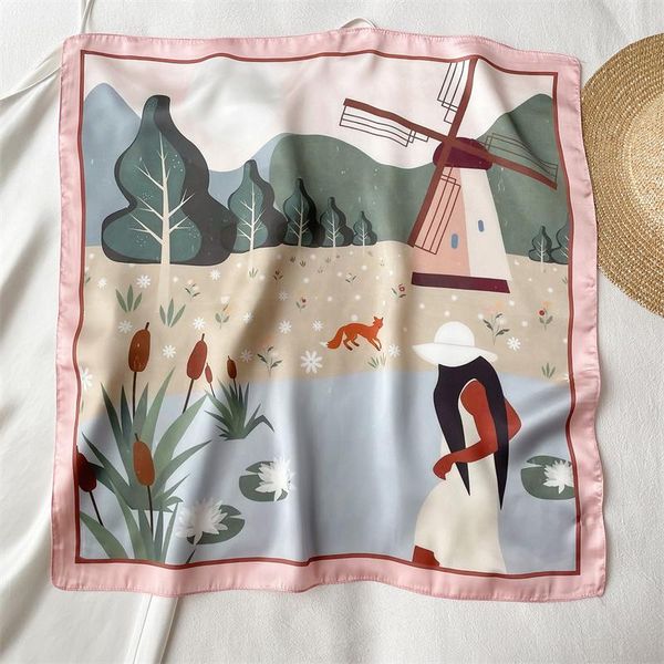 scarves headscarves for women silk shawl bandana luxury kerchief hair band bag towel wrist female headband wrap 2021 summer foulard, Blue;gray
scarves headscarves for women silk shawl bandana luxury kerchief hair band bag towel wrist female headband wrap 2021 summer foulard, Blue;gray