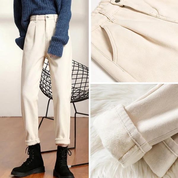 women's jeans women autumn winter straight loose denim pants plus velvet /no high waist cowboy harem radish trousers y794, Blue
women's jeans women autumn winter straight loose denim pants plus velvet /no high waist cowboy harem radish trousers y794, Blue