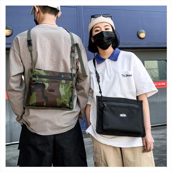 fashion cross chest bag canvas for men women hip hop tactical streetwear pack trip travel messengers
fashion cross chest bag canvas for men women hip hop tactical streetwear pack trip travel messengers