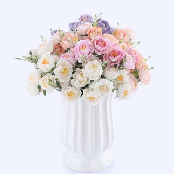 10-head vivid small peony artificial flowers bouquet rose white silk fake lotus wedding home decoration decorative & wreaths
10-head vivid small peony artificial flowers bouquet rose white silk fake lotus wedding home decoration decorative & wreaths