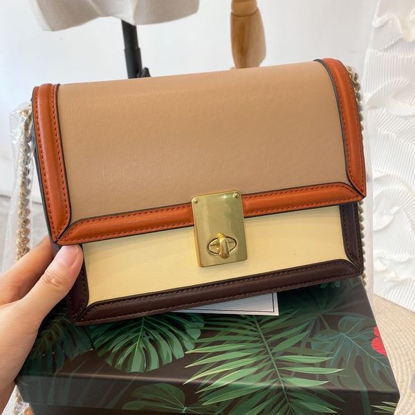 geometric rectangle stitching retro shoulder bag made of high-quality cowhide material make old metal chain women's purse designer leat
geometric rectangle stitching retro shoulder bag made of high-quality cowhide material make old metal chain women's purse designer leat