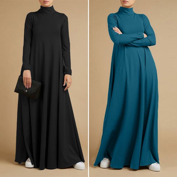 2021autumn turtleneck long sleeve sundress fashion women maxi long dress baggy zanzea elegant solid casual vestido kaftan robe femme, Black;gray
2021autumn turtleneck long sleeve sundress fashion women maxi long dress baggy zanzea elegant solid casual vestido kaftan robe femme, Black;gray