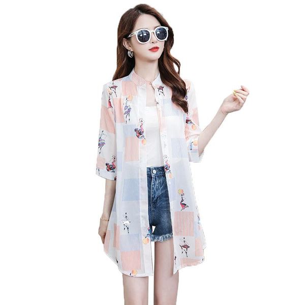 women's jackets 2021 women summer cardigan lightweight outer jacket chiffon sun protection clothing shawl shirt female all-match coat, Black;brown
women's jackets 2021 women summer cardigan lightweight outer jacket chiffon sun protection clothing shawl shirt female all-match coat, Black;brown