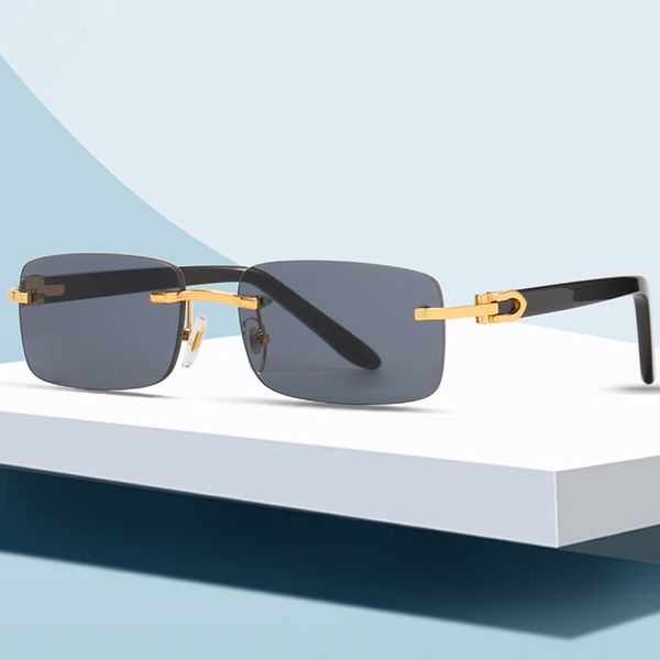 fashion women sunglasses summer man sun glasses frameless crystal excellent quality uv protection de sol gafas with gift box, White;black
fashion women sunglasses summer man sun glasses frameless crystal excellent quality uv protection de sol gafas with gift box, White;black