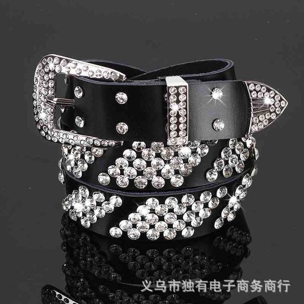 designer belts 2023 spike leather women's rhinestone belt pants new versatile fashion belt jeans factory outlet, Silver
designer belts 2023 spike leather women's rhinestone belt pants new versatile fashion belt jeans factory outlet, Silver