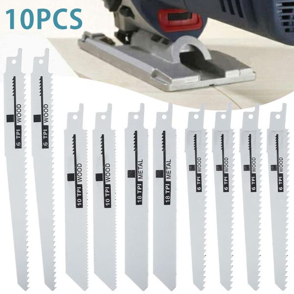 hand tools 10pcs reciprocating sabre saw blade set diy wood metal plastic pvc tube cutting tool carbon steel fast cut handsaw power
hand tools 10pcs reciprocating sabre saw blade set diy wood metal plastic pvc tube cutting tool carbon steel fast cut handsaw power