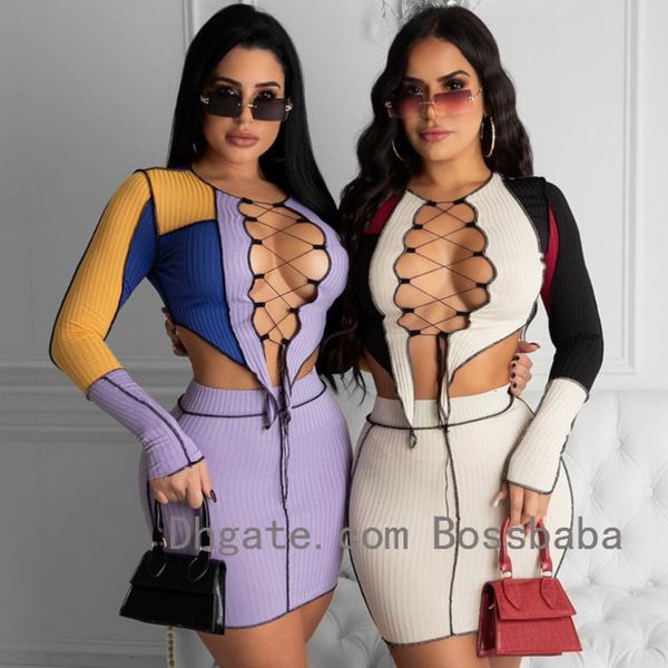 casual dresses women 2 piece dress set spring clothing new mesh up cut out color contrast t-shirt hollow stitching short skirt, Black;gray
casual dresses women 2 piece dress set spring clothing new mesh up cut out color contrast t-shirt hollow stitching short skirt, Black;gray