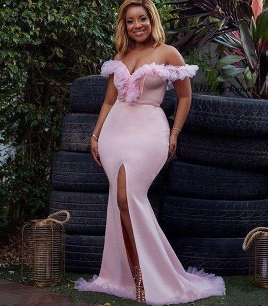 bridesmaid dress yiminpwp pink mermaid dresses off shoulder side split ruched garden country wedding guest evening party gowns custom, White;pink
bridesmaid dress yiminpwp pink mermaid dresses off shoulder side split ruched garden country wedding guest evening party gowns custom, White;pink