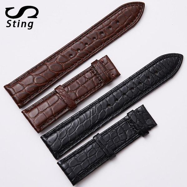 watch bands sting strap men's and women's crocodile leather universal waterproof watchstrap round black skin watchband, Black;brown
watch bands sting strap men's and women's crocodile leather universal waterproof watchstrap round black skin watchband, Black;brown