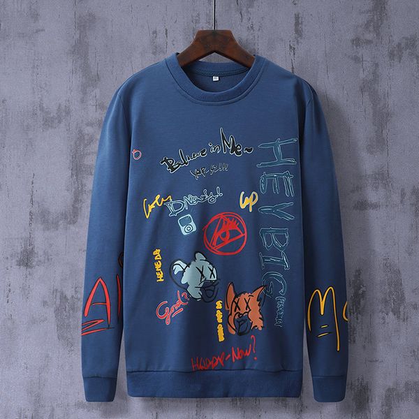 men's hoodies sweaters large size hooded trendy brand korean style student round neck tide brand upper clothes long-sleeved t-shirt men, Black;brown
men's hoodies sweaters large size hooded trendy brand korean style student round neck tide brand upper clothes long-sleeved t-shirt men, Black;brown