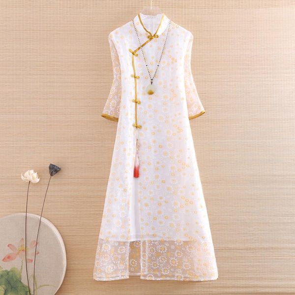 ethnic clothing high-end summer women qipao dress retro elegant print chrysanthemum 3/4 sleeve a-line lady party cheongsam s-xxl, Red
ethnic clothing high-end summer women qipao dress retro elegant print chrysanthemum 3/4 sleeve a-line lady party cheongsam s-xxl, Red