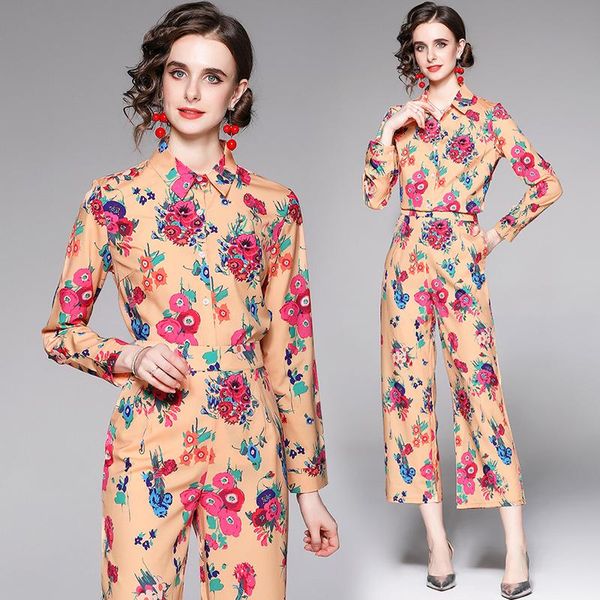women's two piece pants elegant floral and trouser set women long sleeve shirt blouse+high waist pocket wide leg ankle length pant 2 su, White
women's two piece pants elegant floral and trouser set women long sleeve shirt blouse+high waist pocket wide leg ankle length pant 2 su, White