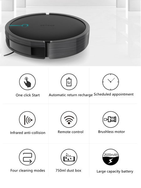 vacuum cleaners intelligent sweeping robot, automatic return recharge, infrared anti-collision, scheduled appointment, remote control, 2000p
vacuum cleaners intelligent sweeping robot, automatic return recharge, infrared anti-collision, scheduled appointment, remote control, 2000p